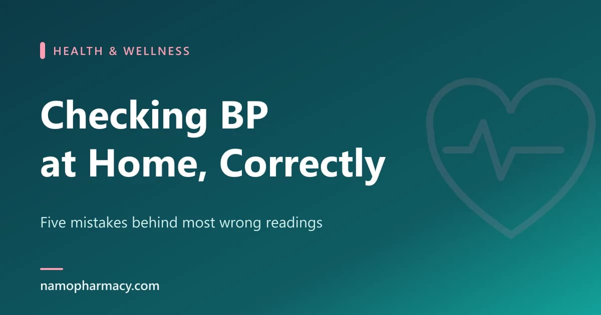 How to Check Blood Pressure at Home Correctly (and Why Your Machine Gives a Different Reading Every Time)