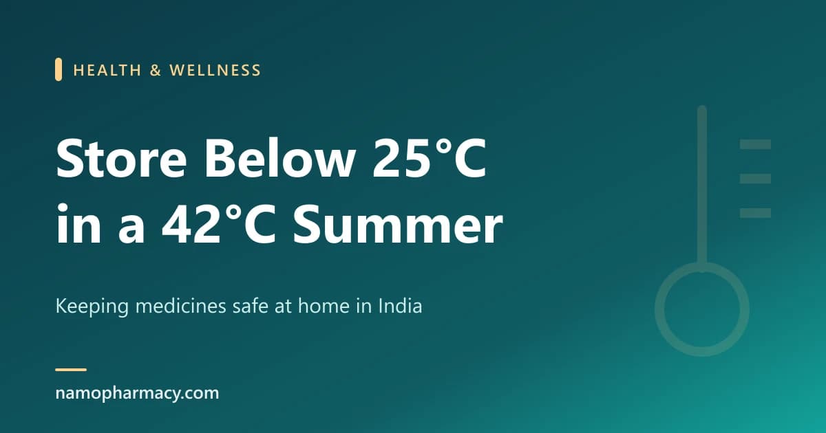 Store Below 25°C in a 42°C Summer: How to Keep Medicines Safe at Home in India