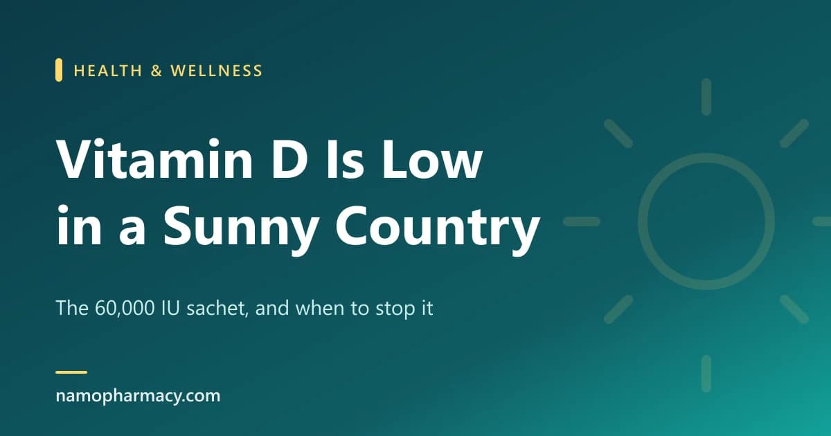 Vitamin D Deficiency in India: The Symptoms, the 60,000 IU Sachet, and When to Stop Taking It