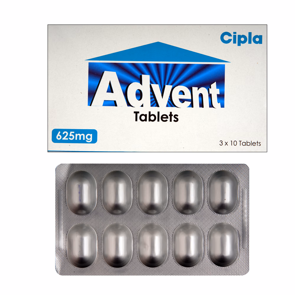 ADVENT 625MG TABLET 10'S