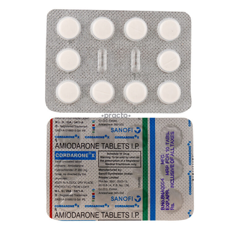 CORDARONE X 200MG.TABS.