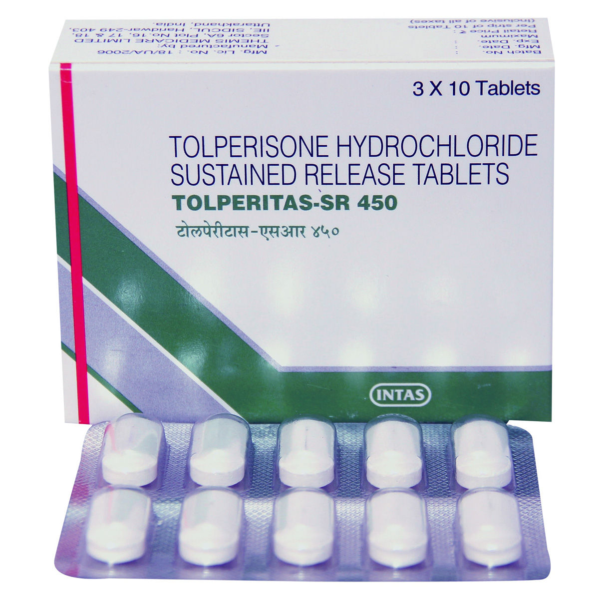 TOLPERITAS SR 450MG TABLET