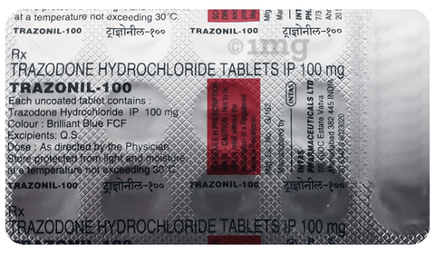 TRAZONIL 100MG Tablets