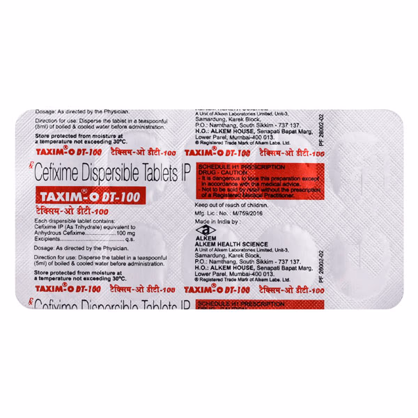 TAXIM-O 100MG TABLET