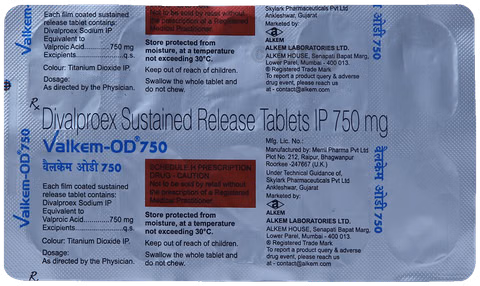 VALKEM OD 750MG TABLET