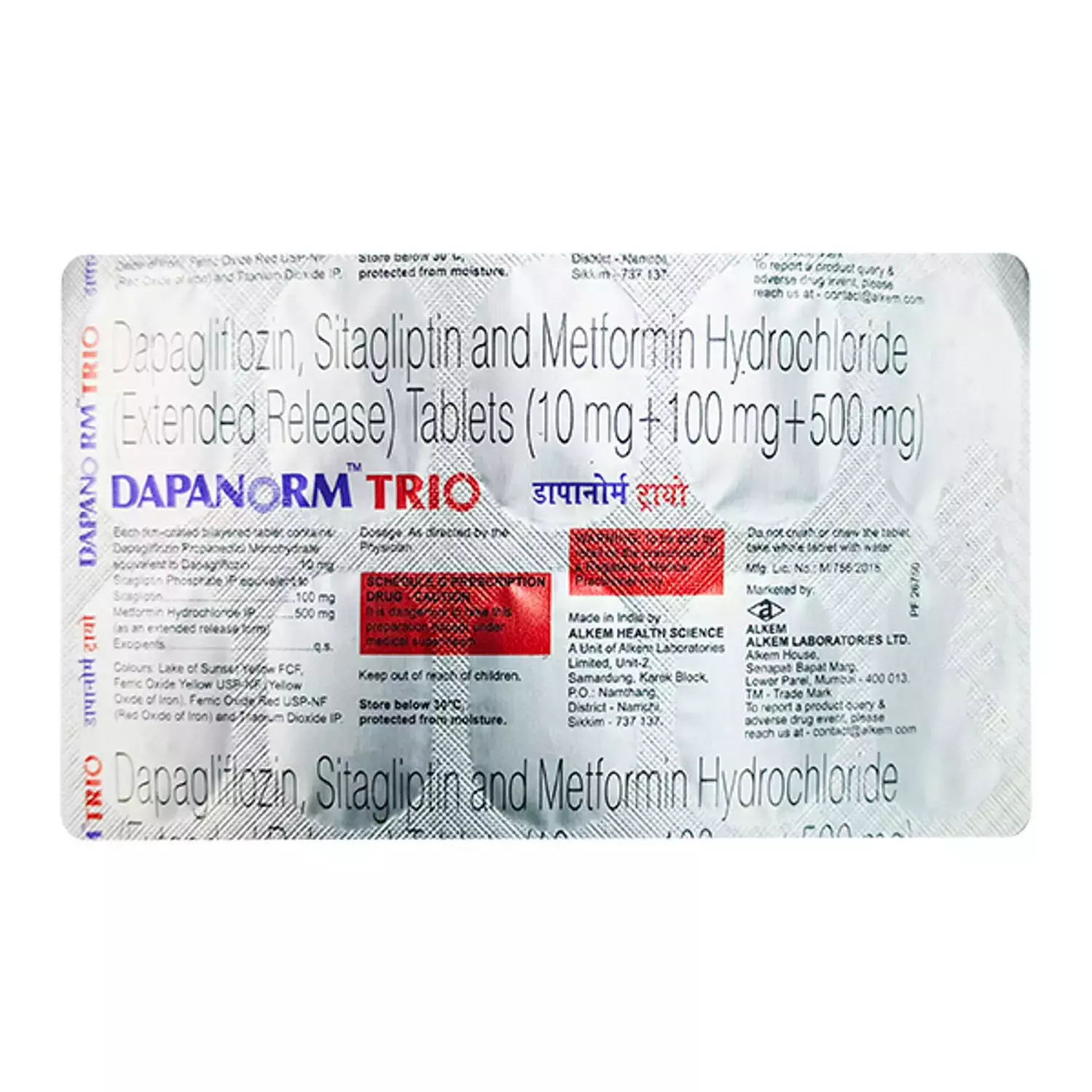 DAPANORM TRIO TABLET