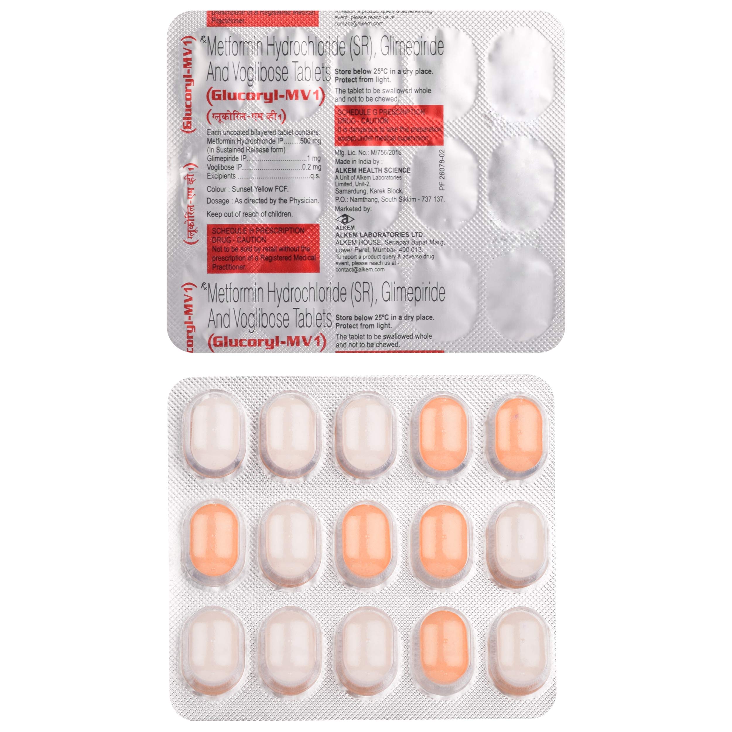 GLUCORYL-MV1 TABLET