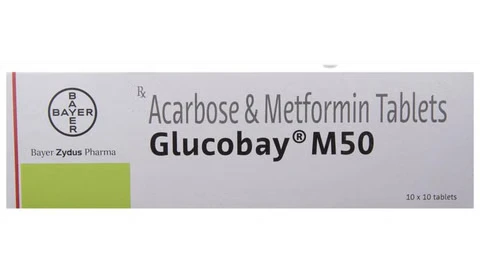 GLUCOBAY M 50MG TABLET