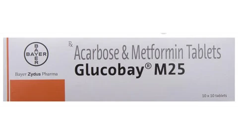 GLUCOBAY M 25MG TABLET