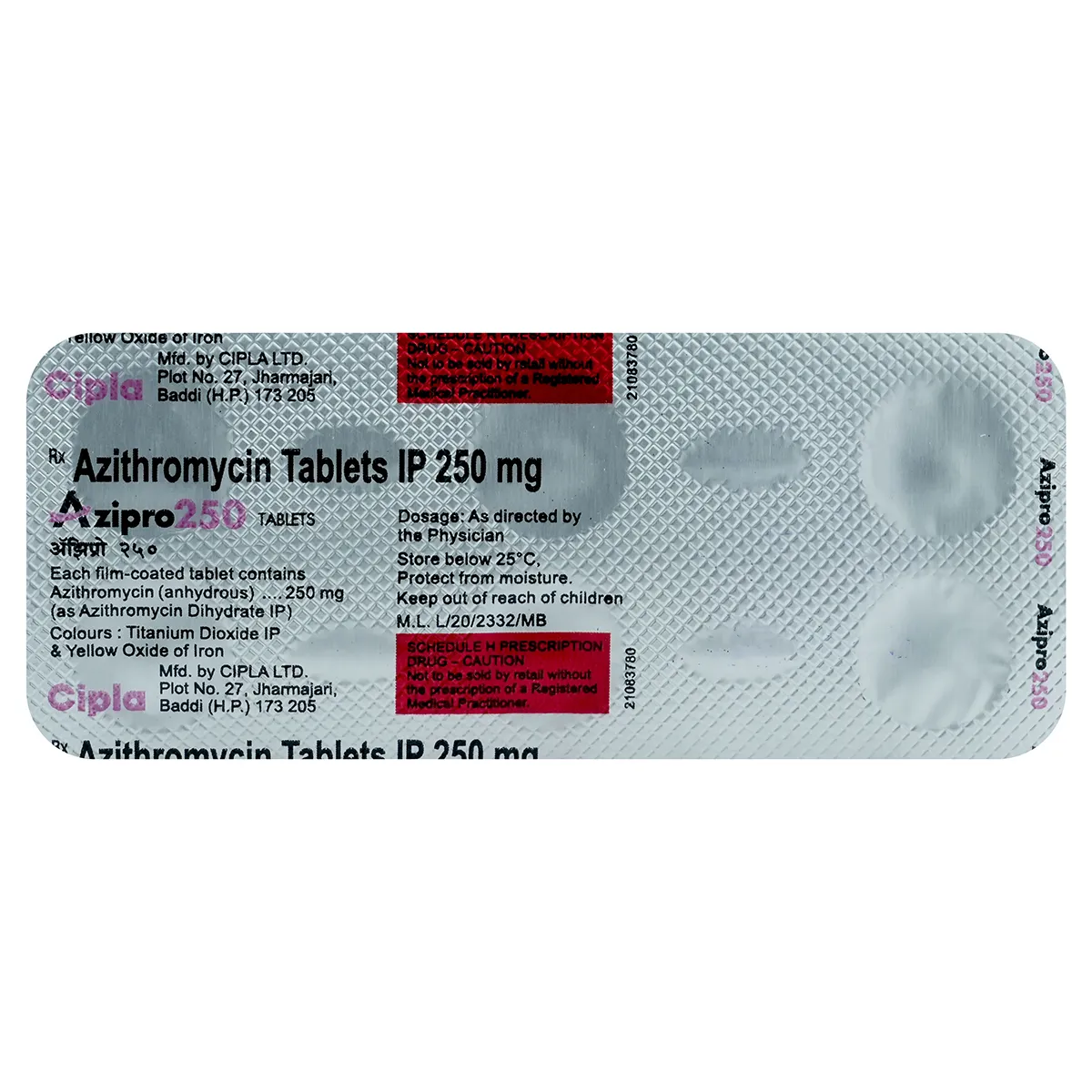 AZIPRO 250MG TABLET