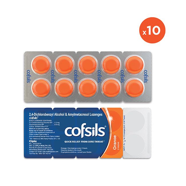 COFSILS LOZENGES ORANGE