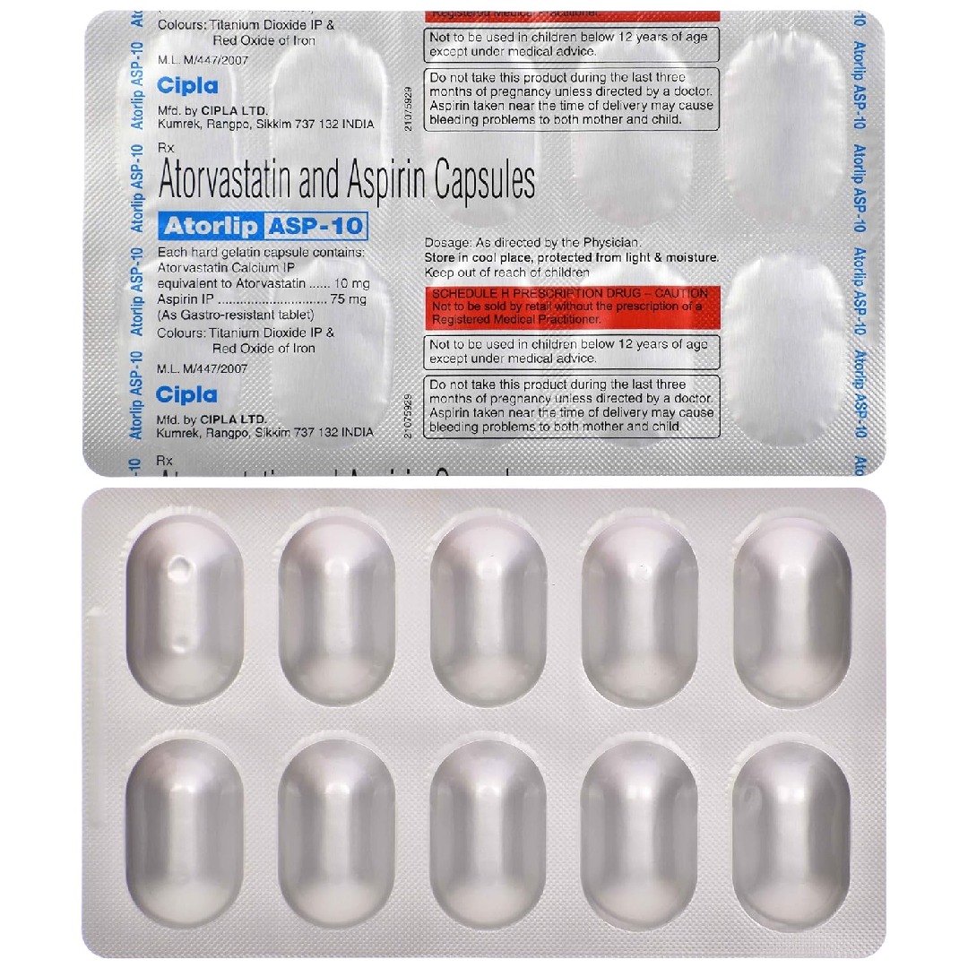 ATORLIP ASP 10MG CAPSULE